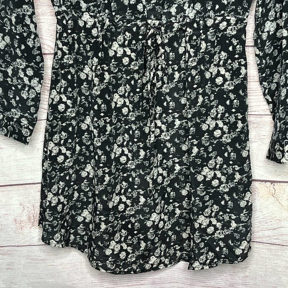 Piperlime Collection Speckled Long Sleeve 100% Silk Dress Small - Picture 9 of 14